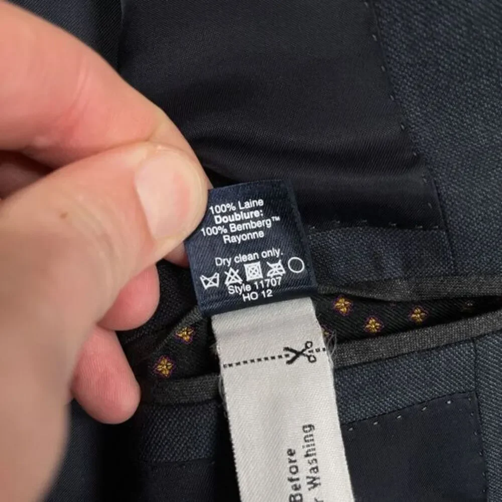 J.‎ Crew Ludlow Tollegno 1900 Blazer Size 42R Blue 100% Wool Sport Coat *FLAW